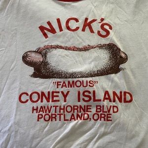 Nicks Coney Island Vintage Ringer Tee